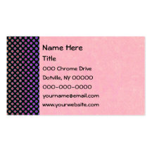 Multicolor Dots Chrome Business Card Template