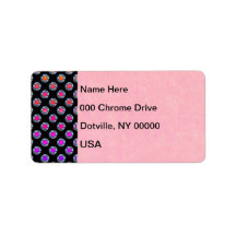 Multicolor Dots Chrome Labels
