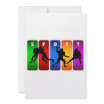 Multicolor Football Emblem invitations
