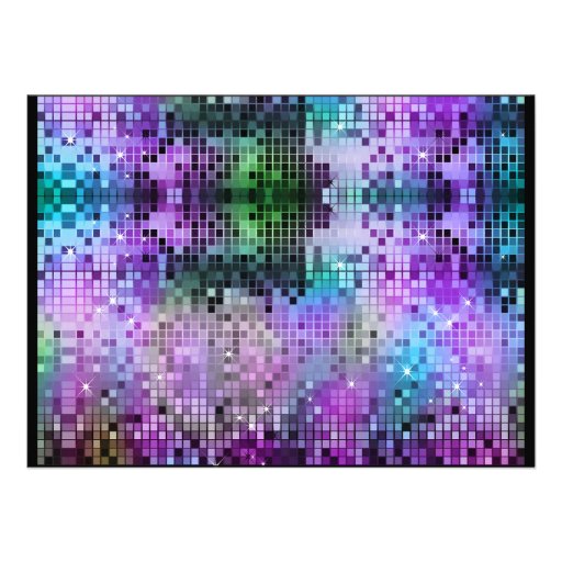 Multicolor Glitter And Sparkles Thank You Card