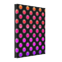 Multicolor Glowing Dots Canvas Prints