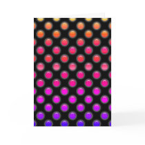 Multicolor Glowing Dots Card