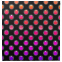Multicolor Glowing Dots Cloth Napkin