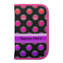Multicolor Glowing Dots Folio Planners