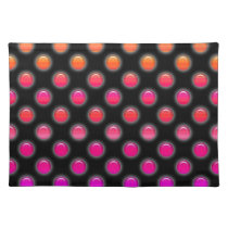 Multicolor Glowing Dots Placemat