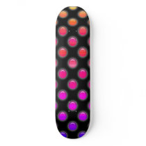 Multicolor Glowing Dots Skateboards