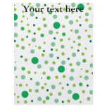 Multicolor green polka dots  custom flyer