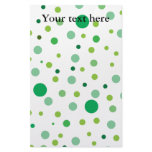 Multicolor green polka dots  stationery design