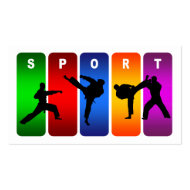 Multicolor Karate Emblem profilecard