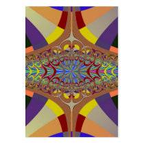 Multicolor Ladder Fractal Business Card Templates
