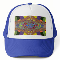 Multicolor Ladder Fractal Trucker Hat