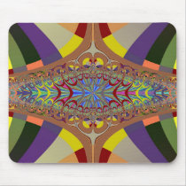 Multicolor Ladder Fractal Mousepads