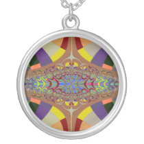 Multicolor Ladder Fractal Custom Necklace