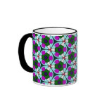 Multicolor pattern Blue & Pink mugs