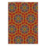 Multicolor pattern greeting card cards