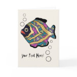 Multicolor pattern greeting card cards