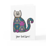Multicolor pattern greeting card cards