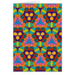 Multicolor pattern greeting card cards