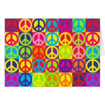Multicolor Peace Greeting Card