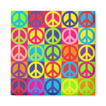 Multicolor Peace Fridge Magnets