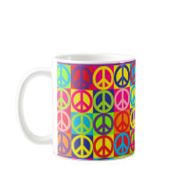 Multicolor Peace Mugs