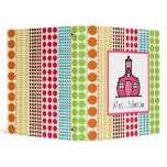 Multicolor Polka Dots Schoolhouse Teacher Binders