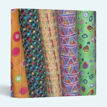 Multicolor Quilt Fabric Avery Binder binders