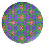 Multicolor Repeat Pattern Products plates