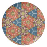 Multicolor Repeat Pattern Products plates