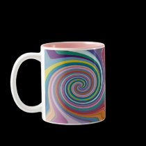 Multicolor spiral Coffee Mug