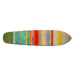 Multicolor Stripe Rupydetequila Skate Board  Skate