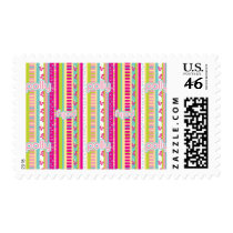 Multicolor Striped Polly Pattern postage by pollypocket Multicolor Striped Polly Pattern postage