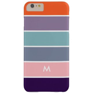 Multicolor Stripes Modern Geometric Design Barely There iPhone 6 Plus Case