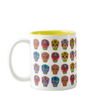Multicolor Sugar Skulls mugs