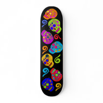 Multicolor Sugar Skulls Skateboard