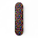 Multicolor Sugar Skulls skateboards by JuJuGarden Multicolor Sugar Skulls skateboards