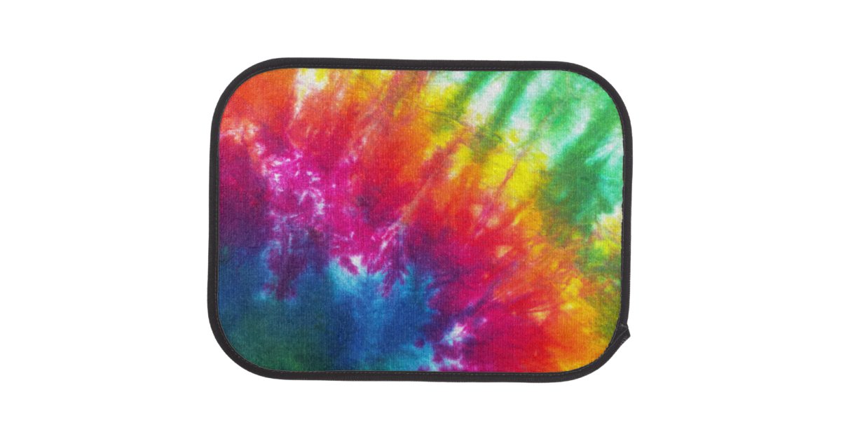 Multicolor TieDye Car Mat Zazzle