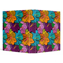 Multicolor Tropical Hibiscus Floral Binder by naturetees Multicolor Tropical Hibiscus Floral Binder