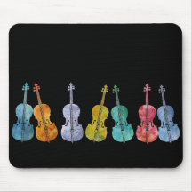 Multicolored Cellos Mousepad