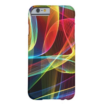Multicolored Digital Ribbons Pattern Barely There iPhone 6 Case