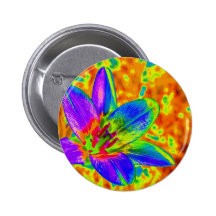 Multicolored flower pins