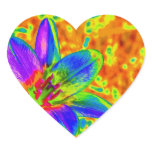 Multicolored flower stickers