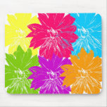 Multicolored flowers mousepad