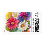 Multicolored Gerbera Daisies Postage