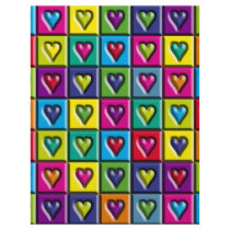 Multicolored Hearts Personalized Flyer