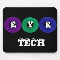 Multicolored Iris "Eye Tech" Mouse Pad mousepads