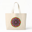 Multicolored Kaleidoscopic Floral Starburst bags by Acore48 Multicolored Kaleidoscopic Floral Starburst bags