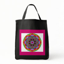 Multicolored Kaleidoscopic Floral Starburst bags