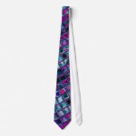 Multicolored Mosaic Tile Effect Tie