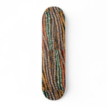 Multicolored necklace skate board deck